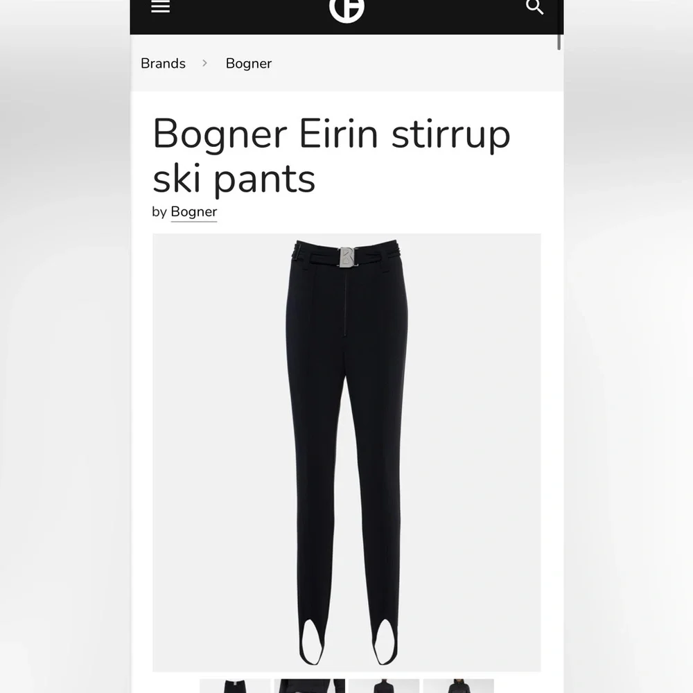 EUC! Bogner Women's High Waisted Black Ski Pants, Size 10/L - Picture 1 of 11